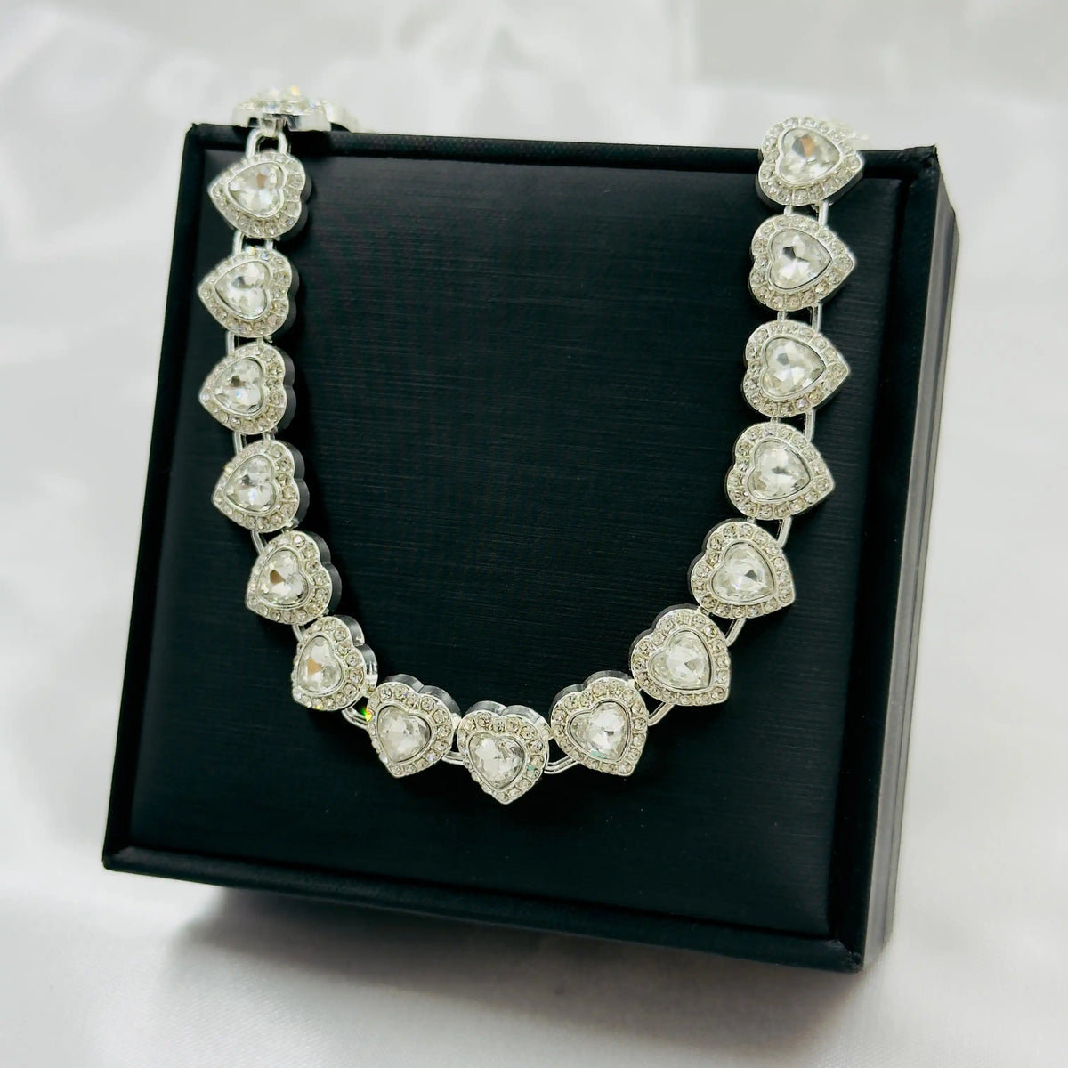 Collar de Corazones tipo SWAROVSKI