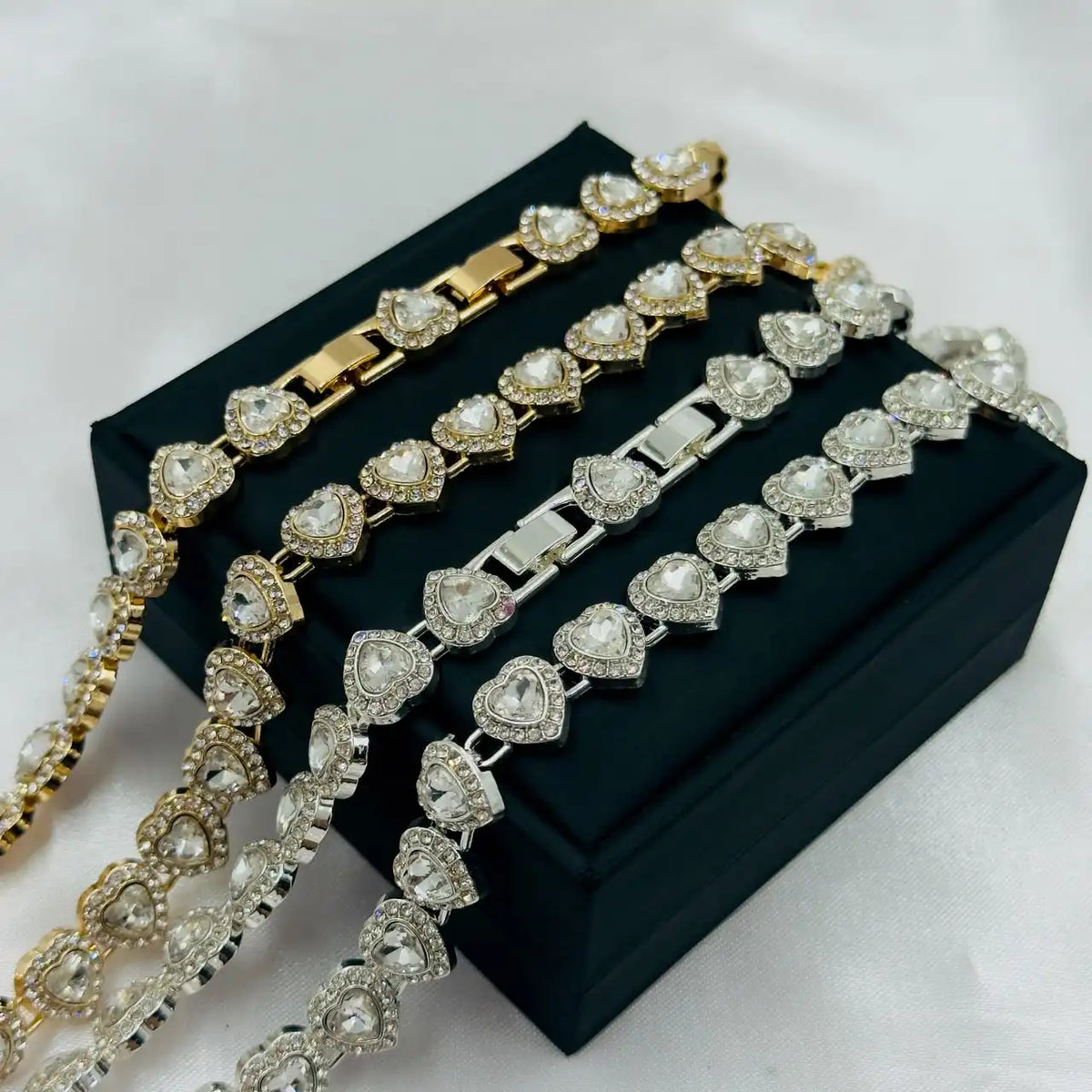 Collar de Corazones tipo SWAROVSKI